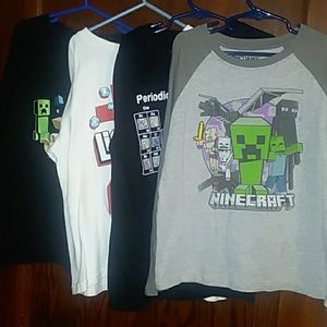 3 Minecraft Long Sleeve
